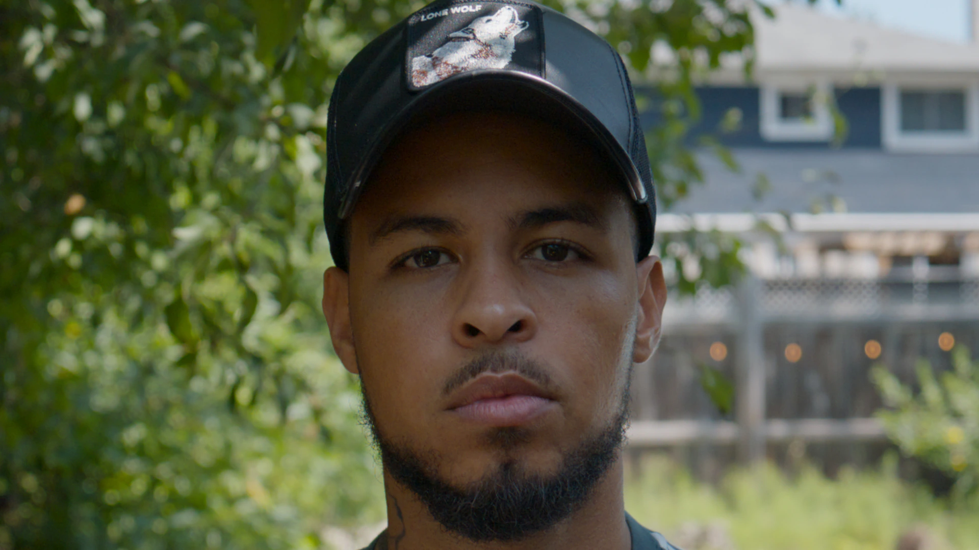Outdoor portrait frame from the original 6K R3D RAW source