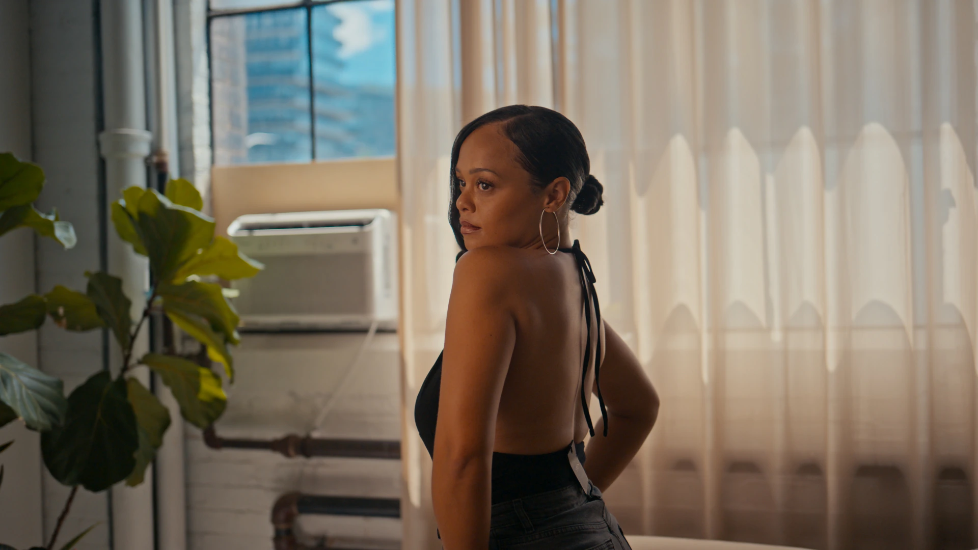 Indoor portrait frame from the original R3D RAW recording